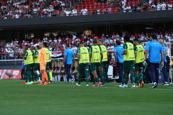 Sao Paulo Brasilien 2023 Spiel Zwischen Sao Paulo Und Palmeiras — Stockfoto
