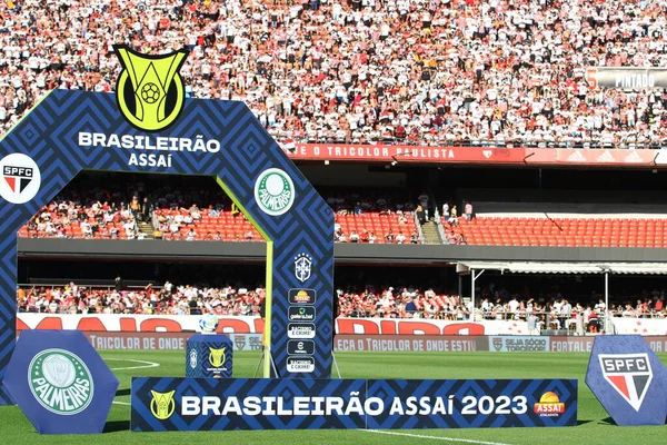 Sao Paulo Brasilien 2023 Matchen Mellan Sao Paulo Och Palmeiras — Stockfoto