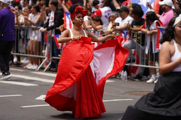 2023 Desfile Nacional Puertorriqueño Junio 2023 Nueva York Estados Unidos — Foto de Stock