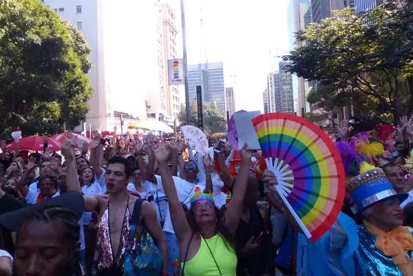São Paulo 2023 Lgbtqia Parade Pride Movimento Público Durante Xxvii — Fotografia de Stock