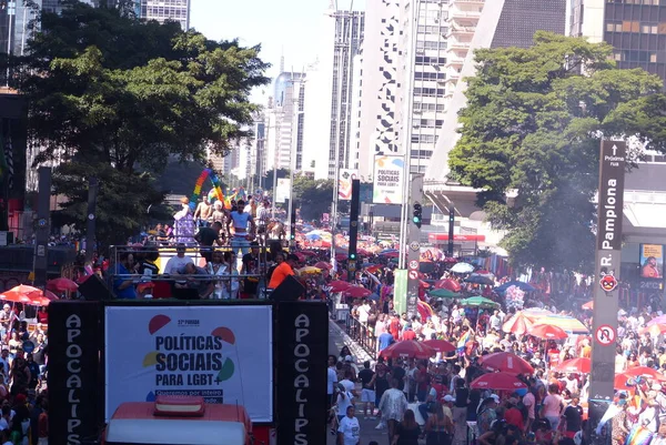 Sao Paulo 2023 Lgbtqia Parade Pride Mouvement Public Lors 27Ème — Photo