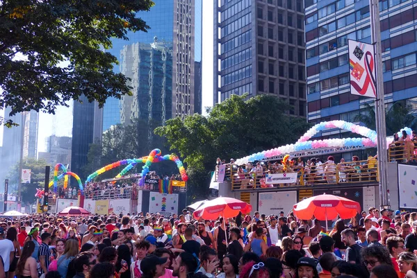 Sao Paulo 2023 Lgbtqia Parade Pride Beweging Tijdens 27E Lgbtqia — Stockfoto