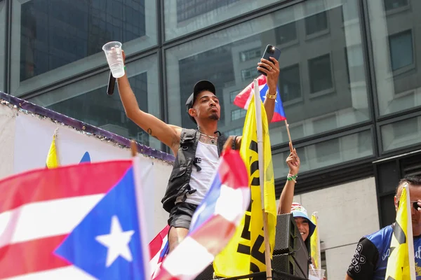 Justin Silva Desfile Nacional Puertorriqueño Junio 2023 Nueva York Estados —  Fotos de Stock
