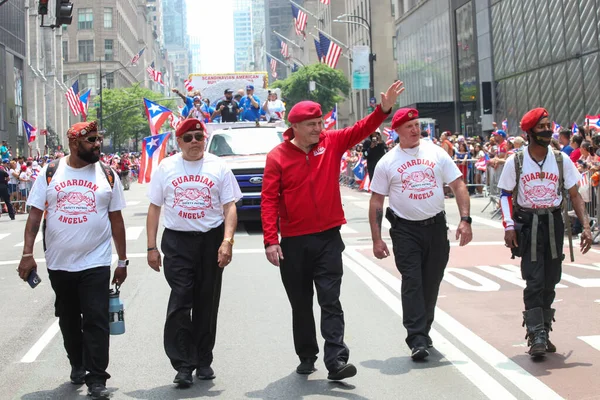 Chuck Schumer Desfile Nacional Puertorriqueño Junio 2023 Nueva York Estados — Foto de Stock