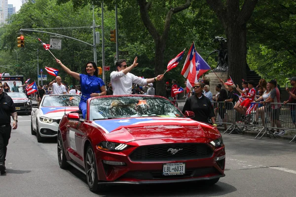 Défilé National Portoricain Juin 2023 New York États Unis Défilé — Photo
