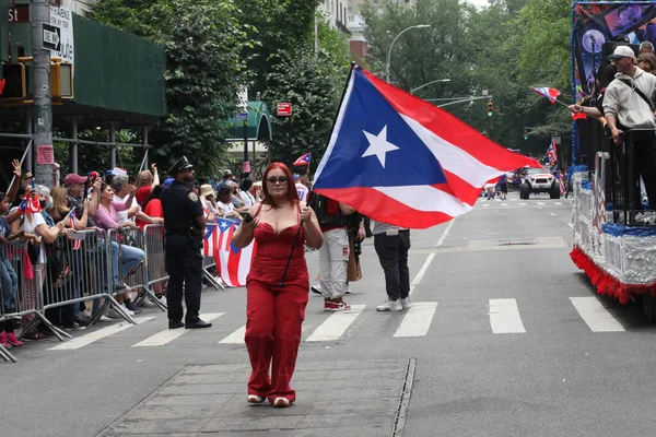 Ulusal Porto Riko Günü Geçidi Haziran 2023 New York Abd — Stok fotoğraf