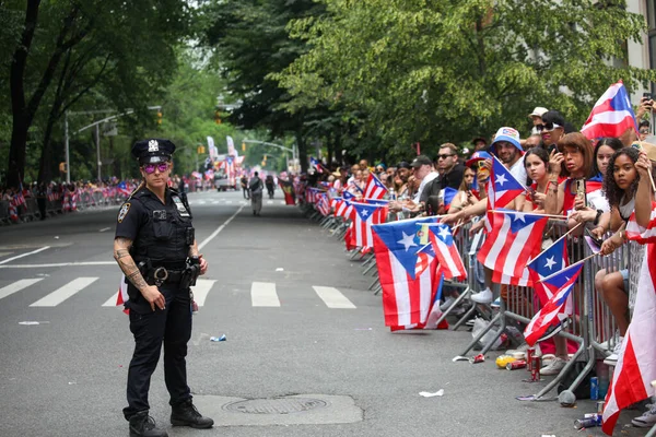 Desfile Nacional Puertorriqueño Junio 2023 Nueva York Estados Unidos Desfile — Foto de Stock