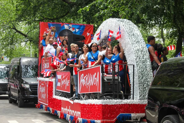 Desfile Nacional Puertorriqueño Junio 2023 Nueva York Estados Unidos Desfile — Foto de Stock