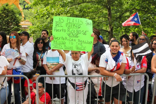 Parata Nazionale Del Giorno Portoricano Giugno 2023 New York Usa — Foto Stock
