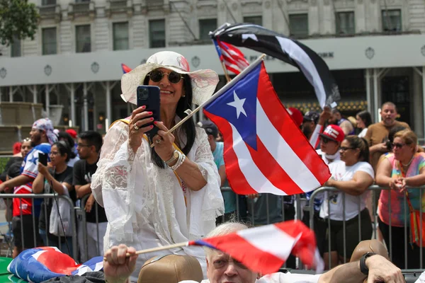 National Puerto Rican Day Parade June 2023 New York Usa — Stock Photo, Image