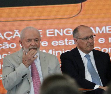 Ulusal Edebiyat Çocuk Sözleşmesi 'nin açılış töreni. 12 Haziran 2023. Brasilia, Federal Bölge, Brezilya: Brezilya Federatif Cumhuriyeti Başkanı Luiz Inacio Lula da Silva açılış töreninde