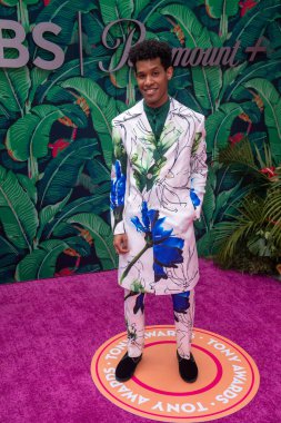 76. Tony Ödülleri. 11 Haziran 2023, New York, New York, ABD: Justin Cooley, 11 Haziran 2023 'te United Palace Tiyatrosu' nda 76.. 