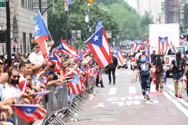 Nationaldagen Puerto Rico Juni 2023 New York Usa National Puerto — Stockfoto