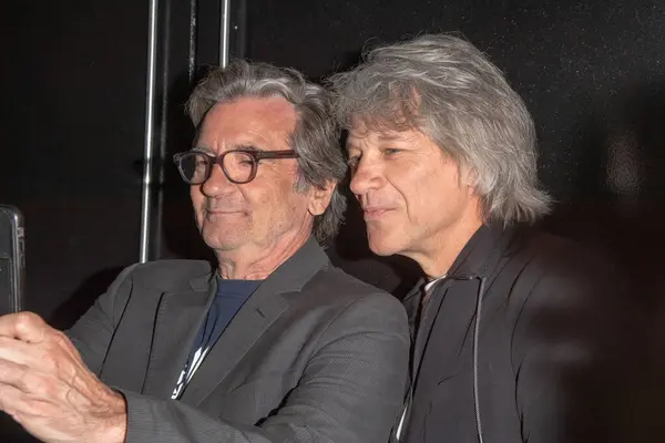 stock image Ron Delsener Presents - 2023 Tribeca Festival. June 11, 2023, New York, New York, USA: Griffin Dunne and Jon Bon Jovi attend  the Ron Delsener Presents during the 2023 Tribeca Festival at Spring Studios on June 11, 2023 