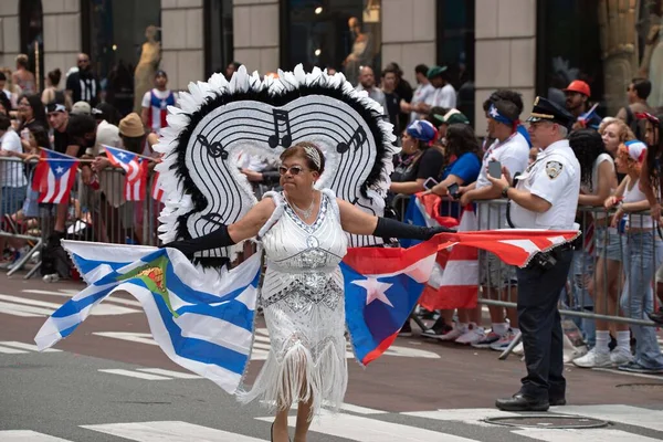 Desfile Puertorriqueño Nueva York Nueva York Nueva York Junio 2023 — Foto de Stock