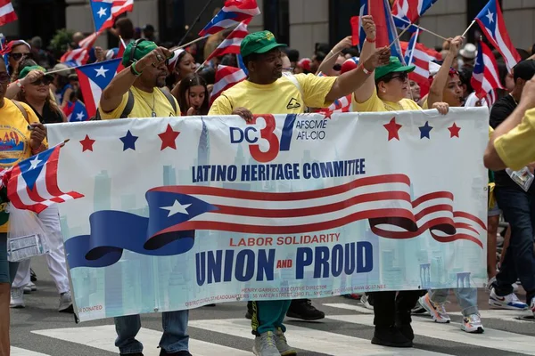 Παρέλαση Για Την Ημέρα Του Πουέρτο Ρίκο Στη Νέα Υόρκη — Φωτογραφία Αρχείου