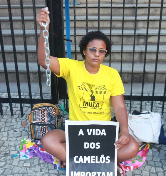 Fine Della Protesta Davanti Municipio Rio Janeiro Giugno 2023 Rio — Foto Stock