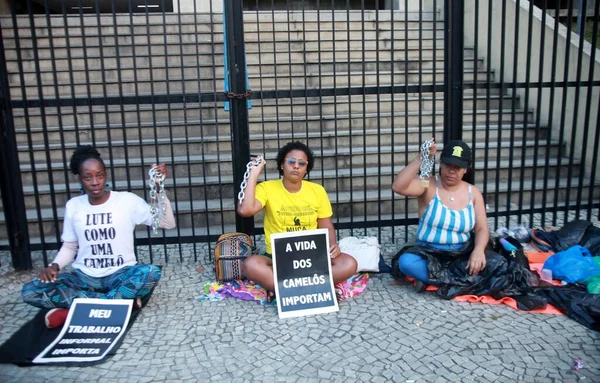 Fin Manifestation Devant Mairie Rio Janeiro Juin 2023 Rio Janeiro — Photo