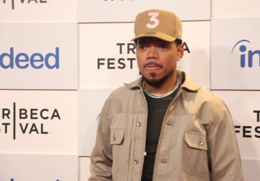 Tribeca Film Festivali - Chance The Rapper, 14 Haziran 2023, New York, ABD: Bu yıl Hip-Hop, Chance The Rapper 'ı büyük bir şekilde gösterdi. Chicago rapçisi, Bahar Stüdyosu 'ndaki The Truly Theater' da Hikaye Anlatanlar Serisi 'ne katıldı.. 