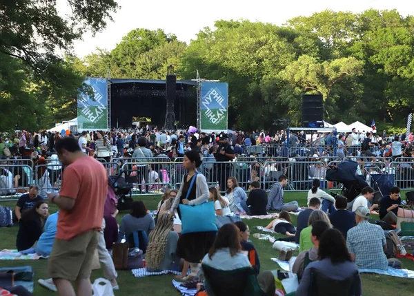 stock image New York Philharmonic Concerts in the Parks. June 14, 2023, New York, USA: The Concerts in the Parks taking place at Central Park Great Lawn in New York with the participations of many including the New York Philharmonic.