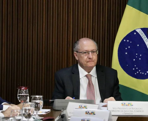 Spotkanie Ministerialne Prezydentem Brazylii Czerwca 2023 Brazylia Dystrykt Federalny Brazylia — Zdjęcie stockowe