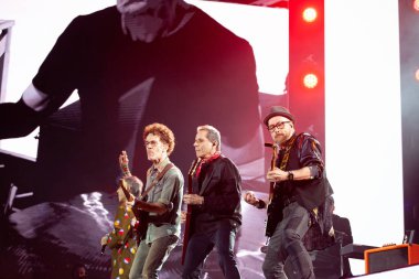 Titas Band 'in Sao Paulo' daki buluşma gösterisi. 16 Haziran 2023. Sao Paulo, Brezilya: Titas Band 'in 16. Cuma günü Sao Paulo' daki Allianz Park 'taki canlı gösterisi