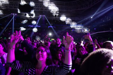 Titas Band 'in Sao Paulo' daki buluşma gösterisi. 16 Haziran 2023. Sao Paulo, Brezilya: Titas Band 'in 16. Cuma günü Sao Paulo' daki Allianz Park 'taki canlı gösterisi