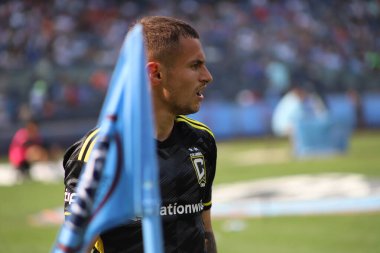 2023 MLS Normal Sezon: New York City FC, Columbus Crew 'a karşı. 17 Haziran 2023, New York, ABD: New York City FC ve Columbus Crew arasındaki futbol maçı, Major League Soccer (MLS) Doğu Konferansı için geçerli, New York Yankee Stadyumu 'nda