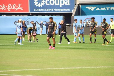 2023 MLS Normal Sezon: New York City FC, Columbus Crew 'a karşı. 17 Haziran 2023, New York, ABD: New York City FC ve Columbus Crew arasındaki futbol maçı, Major League Soccer (MLS) Doğu Konferansı için geçerli, New York Yankee Stadyumu 'nda