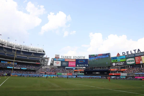 2023 MLS Normal Sezon: New York City FC, Columbus Crew 'a karşı. 17 Haziran 2023, New York, ABD: New York City FC ve Columbus Crew arasındaki futbol maçı, Major League Soccer (MLS) Doğu Konferansı için geçerli, New York Yankee Stadyumu 'nda