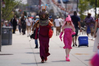 Coney Adası 'nda 2023 Yıllık Denizkızı Geçidi. 17 Haziran 2023. New York, ABD: Deniz Kızı Yürüyüşü her yaz Coney Island, New York 'ta yapılan renkli bir etkinliktir..