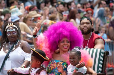 Coney Adası 'ndaki Denizkızı Geçidi. 17 Haziran 2023, Coney Adası, Brooklyn, New York, ABD: Denizkızı Geçidi 1983 yılında özellikle 3 amaçla kuruldu: Denizkızı adında sokaklarda yaşayan yerel sakinlerin mitolojisini canlandırıyor. 