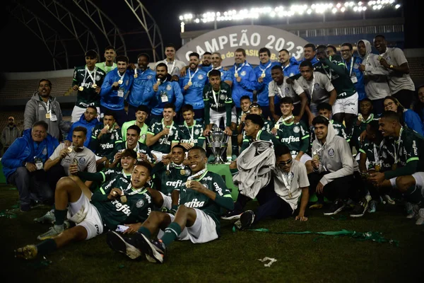 Barueri Brazylia 2023 Copa Brasil Sub Palmeiras Athletico Mecz Pomiędzy — Zdjęcie stockowe