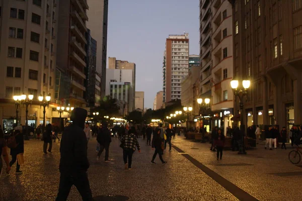 Curitiba Brasilien 2023 Neuigkeiten Wochenbeginn Mit Niedrigen Temperaturen Der Hauptstadt — Stockfoto