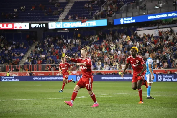 Harper Świętuje Swój Gola Podczas Mls Regular Season Red Bulls — Zdjęcie stockowe