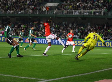 Curitiba (PR), Brazil 06 / 22 / 2023 - Coritiba ile Internacional arasında oynanan karşılaşmada kaleci John do Internacional, Brezilya Serie A Şampiyonası 'nın 11.