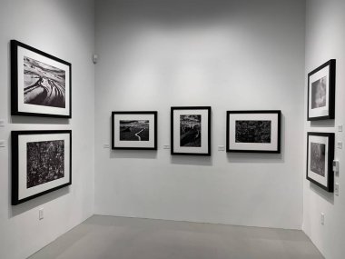 Sebastiao Salgado Amazonia Fotoğraf Sergisi New York 'ta. 22 Haziran, New York, ABD: Brezilyalı ünlü fotoğrafçı Sebastiao Salgados 15 Haziran - 15 Temmuz tarihleri arasında Manhattan-New York 'taki Sundaram Tagore Galerisinde sergileniyor 