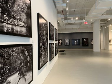 Sebastiao Salgado Amazonia Fotoğraf Sergisi New York 'ta. 22 Haziran, New York, ABD: Brezilyalı ünlü fotoğrafçı Sebastiao Salgados 15 Haziran - 15 Temmuz tarihleri arasında Manhattan-New York 'taki Sundaram Tagore Galerisinde sergileniyor 