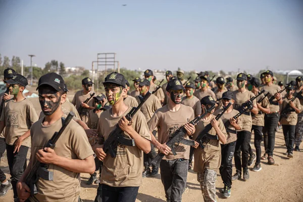 Movimiento Islámico Yihad Gaza Organiza Ceremonia Apertura Los Campos Thar —  Fotos de Stock