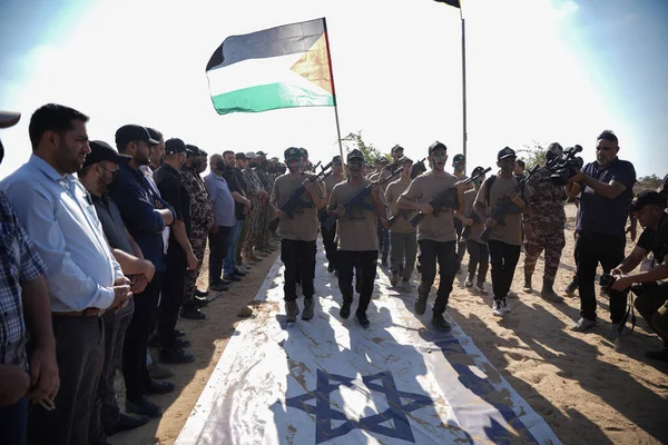 Movimento Jihad Islâmico Gaza Organiza Cerimônia Abertura Dos Campos Thar — Fotografia de Stock