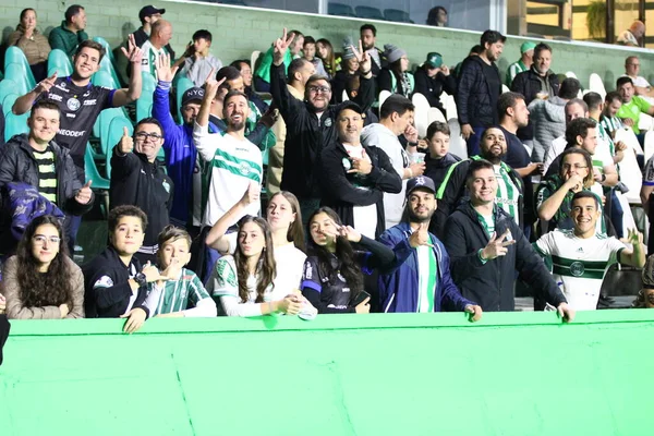 Curitiba Brasilien 2023 Coritiba Fans Bei Einem Spiel Zwischen Coritiba — Stockfoto