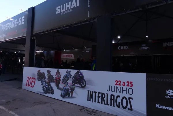 Sao Paulo Brasilien 2023 Interlagos Suhai Festival Det Största Motorcykelevenemanget — Stockfoto
