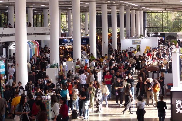 Sao Paulo Brezilya 2023 Ülkenin Büyük Kahve Festivali Olan Sao — Stok fotoğraf