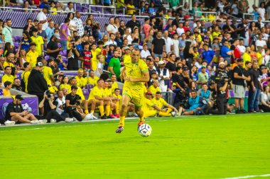 Orlando (ABD), Orlando City 'deki Exploria Stadyumu' nda eski oyuncular Ronaldinho ve Roberto Carlos tarafından düzenlenen festivalin ikinci sayısı.. 