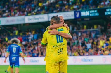 Orlando (ABD), Orlando City 'deki Exploria Stadyumu' nda eski oyuncular Ronaldinho ve Roberto Carlos tarafından düzenlenen festivalin ikinci sayısı.. 