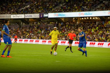 Orlando (ABD), Orlando City 'deki Exploria Stadyumu' nda eski oyuncular Ronaldinho ve Roberto Carlos tarafından düzenlenen festivalin ikinci sayısı.. 