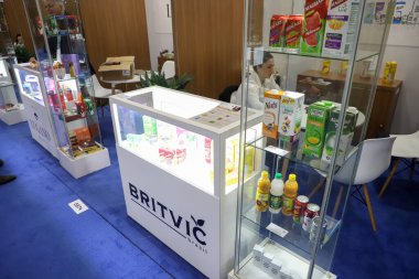 New York 'taki 67. Yaz Süslü Yemek Şovu. 25 Haziran 2023, New York, ABD: 67. Süslü yemek fuarı 25-27 Haziran tarihleri arasında Javits Kongre Merkezi 'nde gerçekleşti. ABD 'deki en büyük B2B spesiyal gıda etkinliğidir.