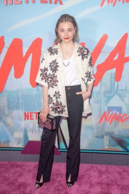 Netflix 'in Nimona New York gösterimi. 24 Haziran 2023, New York, ABD: Chloe Grace Moretz, Netflix 'in Nimona' sının New York gösterimine 24 Haziran 2023 'te New York' ta bulunan AMC Lincoln Square Theater 'da katılır.. 