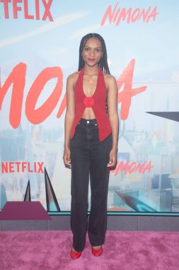 Netflix 'in Nimona New York gösterimi. 24 Haziran 2023, New York, ABD: Kaci Walfall, New York 'ta 24 Haziran 2023 tarihinde New York City' de bulunan AMC Lincoln Square Theater 'da Netflix' in Nimona gösterimine katıldı..