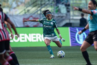 Sao Paulo (SP), Brezilya 06 / 25 / 2023 - Palmeiras ve Sao Paulo arasındaki maç, Allianz Parque 'da düzenlenen Brezilya Kadınlar Futbol Şampiyonası çeyrek finalinin ikinci ayağı için geçerli.